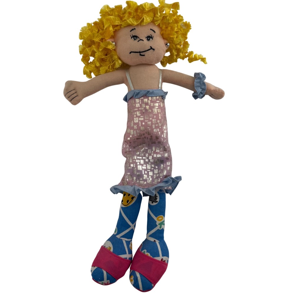 Vintage 1999 Agglo‎ Corp Cloth Rag Doll Y2K Groovy Girls Clone Style Lookalike